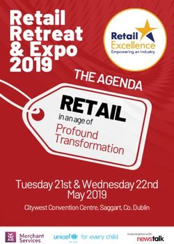 Retail Retreat & Expo 2019 - Tuesday 21st & Wednesday 22nd May 2019 - Retail Excellence