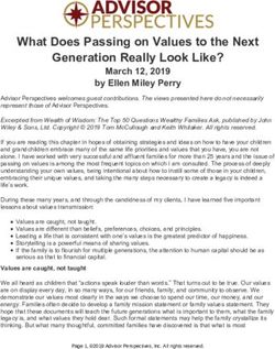 What Does Passing on Values to the Next Generation Really Look Like?