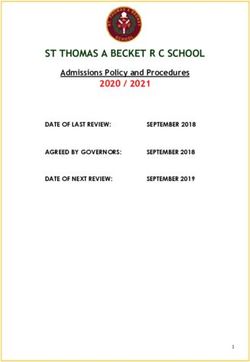 ST THOMAS A BECKET R C SCHOOL - 2020 / 2021 Admissions Policy and Procedures - St Thomas a Becket RC ...