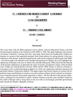 From the EMS to the EMU and to China Joseph Halevi* Working Paper No. 102