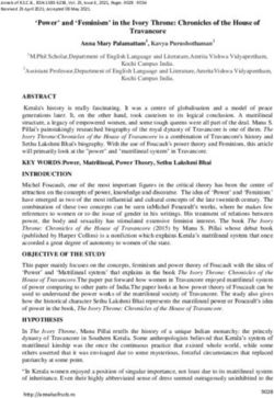 Power' and 'Feminism' in the Ivory Throne: Chronicles of the House of Travancore