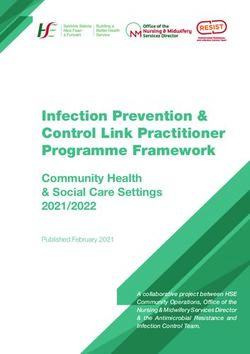 Infection Prevention & Control Link Practitioner Programme Framework