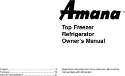 Top Freezer Refrigerator Owner's Manual
