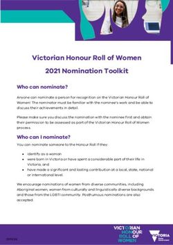 Victorian Honour Roll of Women 2021 Nomination Toolkit