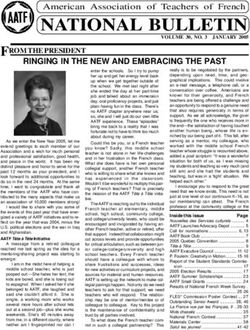 NATIONAL BULLETIN - American Association of Teachers of ...