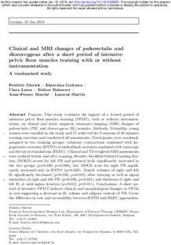 Clinical and MRI changes of puborectalis and iliococcygeus after a short period of intensive pelvic floor muscles training with or without ...