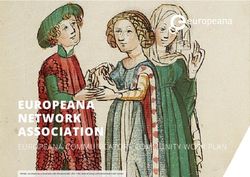 EUROPEANA NETWORK ASSOCIATION - EUROPEANA COMMUNICATORS COMMUNITY WORK PLAN - Europeana Pro