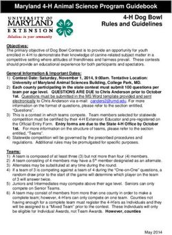 Maryland 4-H Animal Science Program Guidebook