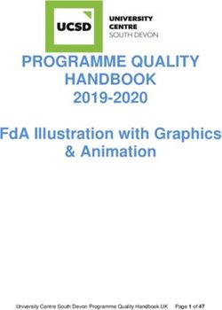 PROGRAMME QUALITY HANDBOOK - 2019-2020 FDA ILLUSTRATION WITH GRAPHICS & ANIMATION