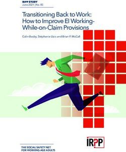 TRANSITIONING BACK TO WORK: HOW TO IMPROVE EI WORKING-WHILE-ON-CLAIM PROVISIONS - COLIN BUSBY, ST&Eacute;PHANIE LLUIS AND BRIAN P. MCCALL