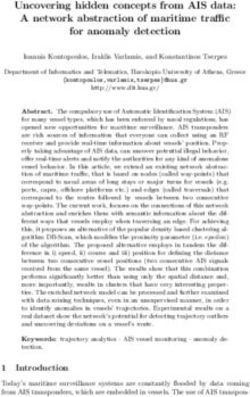 Uncovering hidden concepts from AIS data: A network abstraction of maritime tra c for anomaly detection - MASTER