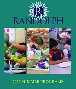 2022 SUMMER PROGRAMS - Randolph School