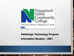 Radiologic Technology Program Information Session 2021