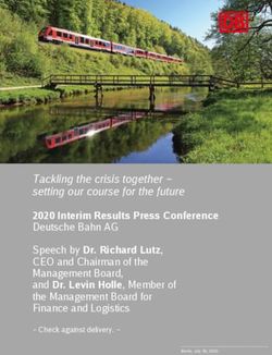 Tackling the crisis together - setting our course for the future - Deutsche Bahn AG