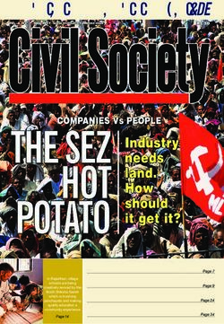 WHERE TO VOLUNTEER & DONATE P37 - Civil Society Magazine
