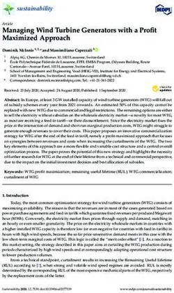 Managing Wind Turbine Generators with a Profit Maximized Approach - MDPI