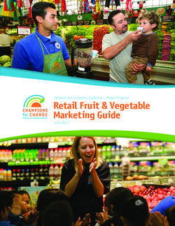 Retail Fruit & Vegetable Marketing Guide - June 2011 Network for a Healthy California-Retail Program