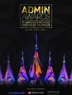 SILICON VALLEY | MAY 6 - NATIONAL PARTNERS - Admin Awards