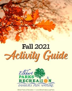 Activity Guide Fall 2021 - Elkhart Parks & Recreation www.ElkhartIndiana.org/Parks - City of Elkhart
