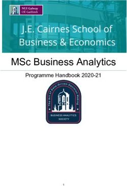 MSc Business Analytics - Programme Handbook 2020-21 - NUI Galway
