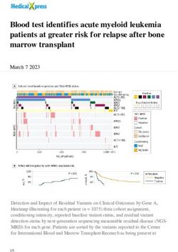 Blood test identifies acute myeloid leukemia patients at greater risk for relapse after bone marrow transplant