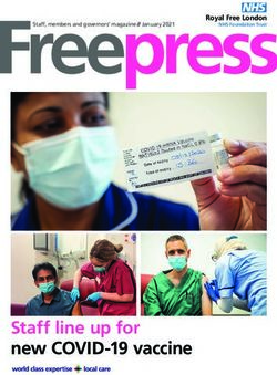 Staff line up for new COVID-19 vaccine - Royal Free London