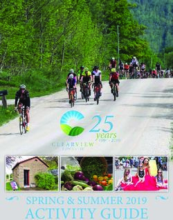 Activity guide Spring & Summer 2019 - Discover Clearview