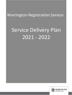 Service Delivery Plan 2021 2022 - Warrington Registration Service - Warrington Borough ...