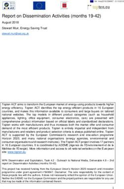 Report on Dissemination Activities (months 19-42) - Topten.eu