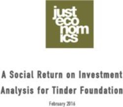 A Social Return on Investment Analysis for Tinder Foundation - February 2016