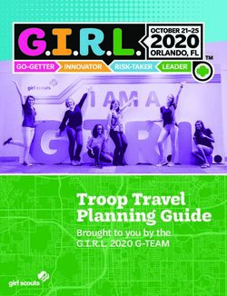 Troop Travel Planning Guide - Brought to you by the G.I.R.L. 2020 G-TEAM