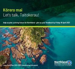 Kōrero mai Let's talk, Taitokerau! - Help us plan a strong future for Northland - give us your feedback by Friday 16 April 2021 - Northland ...