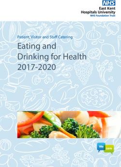Eating and Drinking for Health 2017-2020 - Patient, Visitor and Staff Catering - We - East Kent ...