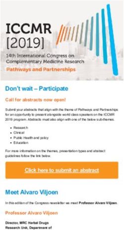 Don't wait - Participate - Call for abstracts now open! - iccmr 2019