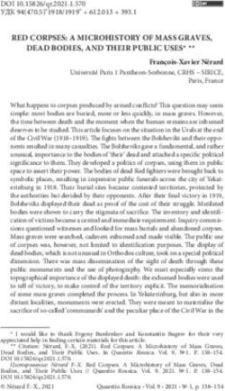RED CORPSES: A MICROHISTORY OF MASS GRAVES, DEAD BODIES, AND THEIR PUBLIC USES - Quaestio Rossica