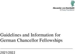 Guidelines and Information for German Chancellor Fellowships 2021/2022