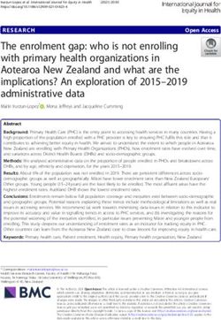 The enrolment gap: who is not enrolling with primary health organizations in Aotearoa New Zealand and what are the implications? An exploration of ...