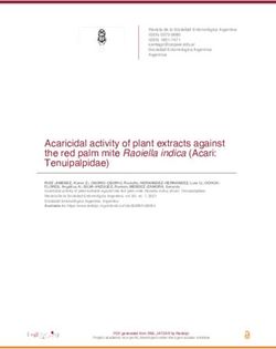 Acaricidal activity of plant extracts against the red palm mite Raoiella indica (Acari: Tenuipalpidae) - Redalyc
