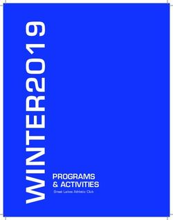 PROGRAMS & ACTIVITIES - Great Lakes Athletic Club