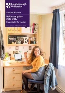 Hall user guide 2018-2019 - Student Beehive www.lboro.ac.uk/accommodation - Loughborough University
