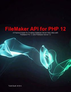 FILEMAKER API FOR PHP 12 - A PRACTICAL GUIDE FOR CREATING DATABASE DRIVEN WEB SITES WITH FILEMAKER PRO 12 AND FILEMAKER SERVER 12 - TODD DUELL, M.B.A.