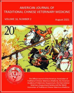 AMERICAN JOURNAL OF TRADITIONAL CHINESE VETERINARY MEDICINE