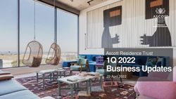 1Q 2022 Business Updates - Ascott Residence Trust 29 April 2022 - Investor ...