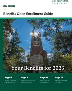 Your Benefits for 2023 - Benefits Open Enrollment Guide MSU RETIREE - MSU Human Resources