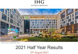 2021 Half Year Results - 10th August 2021 - InterContinental Hotels Group PLC