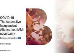 COVID-19 - The Automotive Independent Aftermarket (IAM) opportunity - European perspective Roland Berger