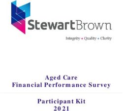 Aged Care Financial Performance Survey Participant Kit 2021