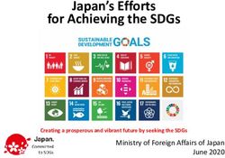 Japan's Efforts for Achieving the SDGs - Ministry of Foreign Affairs of Japan - Ministry of Foreign ...