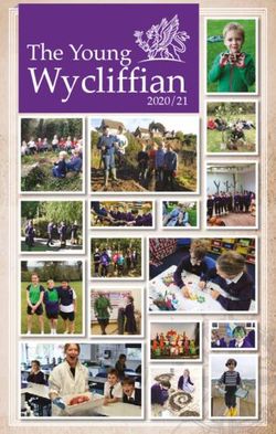 THE YOUNG WYCLIFFIAN2020/21 - WYCLIFFE COLLEGE