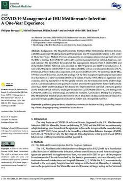COVID-19 Management at IHU M&eacute;diterran&eacute;e Infection: A One-Year Experience - MDPI